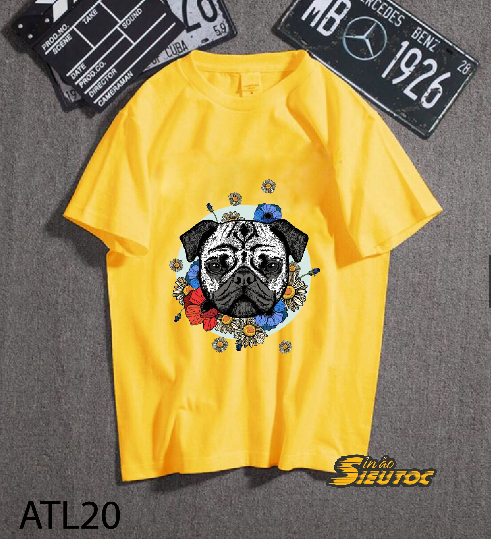 Áo In Hình Chó Pug Cute